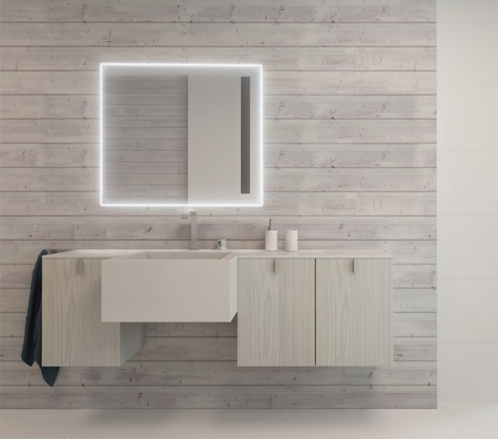 Specchio da bagno con luce a led Stella - MIT Design Store